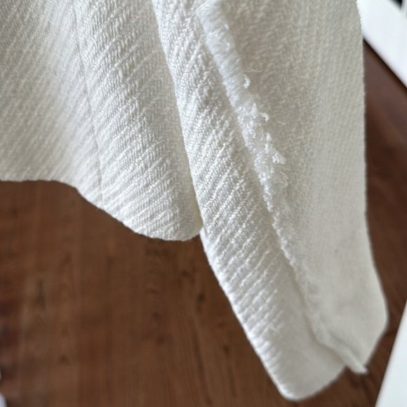 Zara Women's White Cropped Jacket - Picture 4 of 4